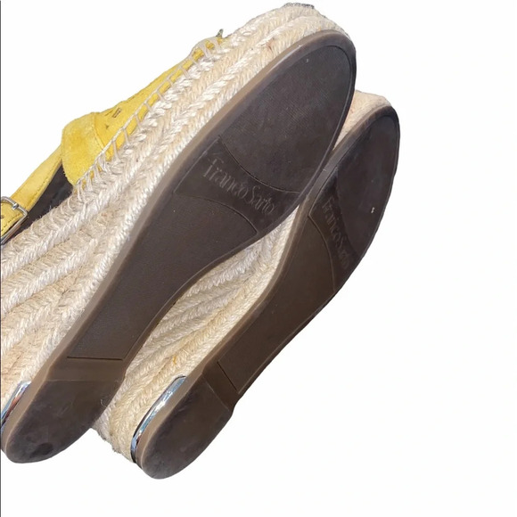 Franco Sarto espadrilles sandals size 7 1/2 leather - Picture 6 of 7